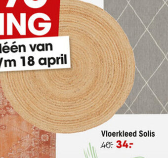 Kwantum Vloerkleed solis aanbieding