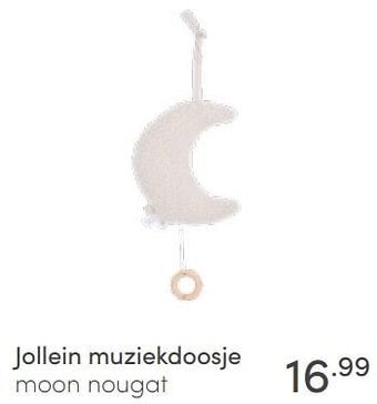 Baby & Tiener Jollein muziekdoosje moon nougat aanbieding