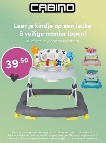 Baby & Tiener Loopstoel aanbieding