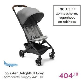 Baby & Tiener Joolz aer delightfull grey compacte buggy aanbieding