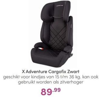 Baby & Tiener X adventure cargofix zwart aanbieding