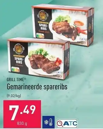 ALDI Gemarineerde spareribs aanbieding