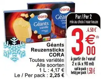 Géants reuzensticks cora