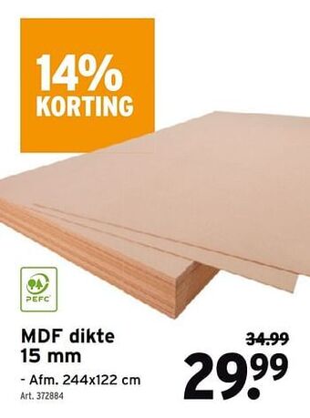 GAMMA Mdf aanbieding