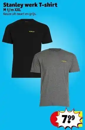 Stanley werk t-shirt