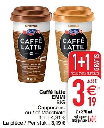 Cora Caffè latte emmi aanbieding