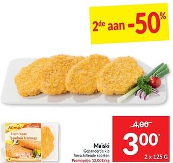 Intermarché Maïski gepaneerde kip aanbieding