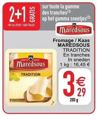 Cora Fromage - kaas maredsous tradition aanbieding