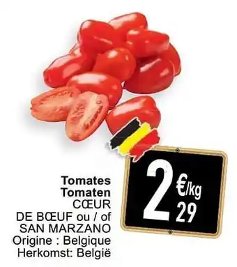 Cora Tomates tomaten coeur de boeuf ou - of san marzano aanbieding