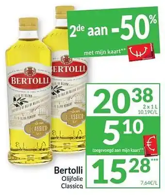 Intermarché Bertolli olijfolie classico aanbieding