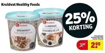 Kruidvat Breakfast high fiber granola aanbieding