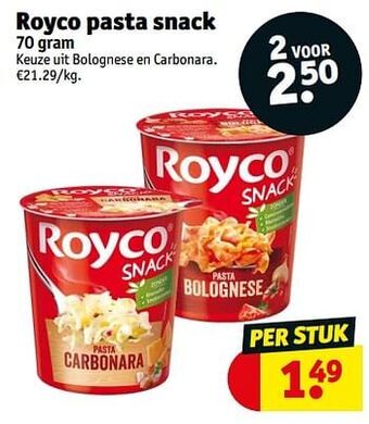 Royco pasta snack