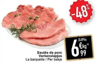 Cora Sautés de porc varkenslapjes aanbieding