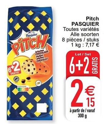 Cora Pitch pasquier aanbieding