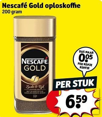 Kruidvat Nescafé gold oploskoffie aanbieding