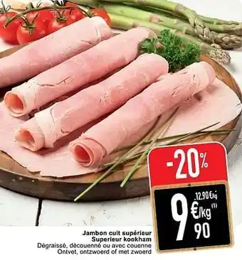 Cora Jambon cuit supérieur superieur kookham aanbieding