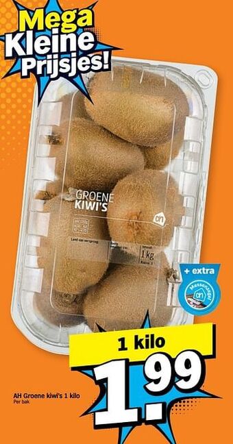 Albert Heijn Ah groene kiwi`s aanbieding