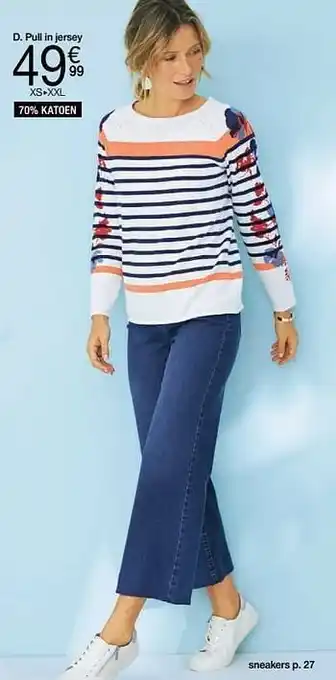Damart Pull in jersey aanbieding