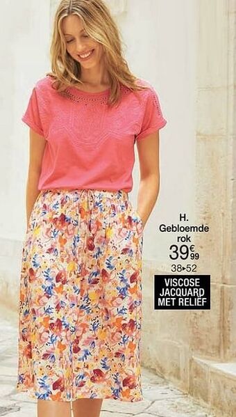 Damart Gebloemde rok aanbieding