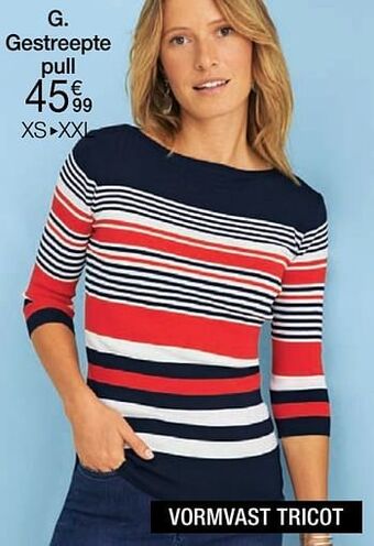 Damart Gestreepte pull aanbieding