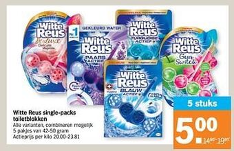 Witte reus single-packs toiletblokken