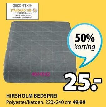 Jysk Hirsholm bedsprei aanbieding
