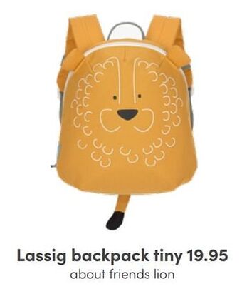 Baby & Tiener Lassig backpack tiny about friends lion aanbieding