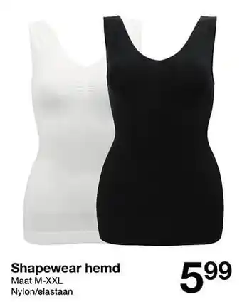 Zeeman Shapewear hemd aanbieding