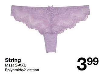 Zeeman String aanbieding