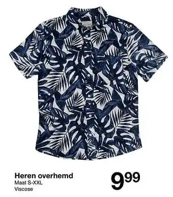 Zeeman Heren overhemd aanbieding