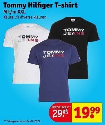 Kruidvat Tommy hilfiger t-shirt aanbieding