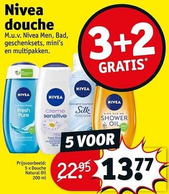 Kruidvat Douche natural oil aanbieding