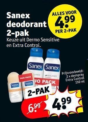 Kruidvat Deospray extra control aanbieding