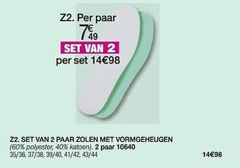 Damart Set van 2 paar zolen met vormgeheugen aanbieding