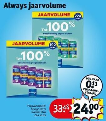 Kruidvat Always ultra normal plus aanbieding