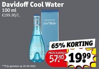 Kruidvat Davidoff cool water aanbieding