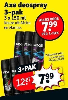 Kruidvat Deospray africa aanbieding