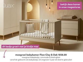 Baby & Tiener Meegroei babykamer flow clay + oak aanbieding