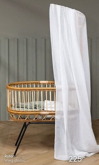 Baby & Tiener Rotan wieg classic aanbieding