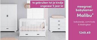 Baby & Tiener Meegroei babykamer malibu aanbieding