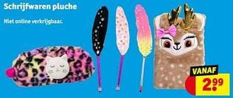 Kruidvat Schrijfwaren pluche aanbieding