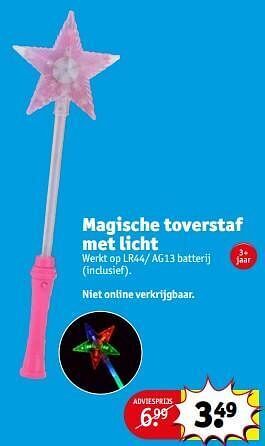 Magische toverstaf met licht
