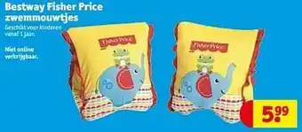 Kruidvat Bestway fisher price zwemmouwtjes aanbieding