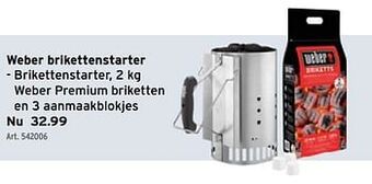 GAMMA Weber brikettenstarter aanbieding
