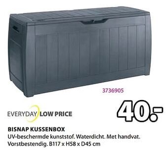 Jysk Bisnap kussenbox aanbieding