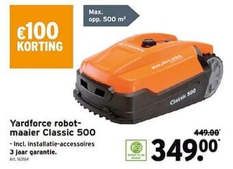 GAMMA Yardforce robotmaaier classic 500 aanbieding