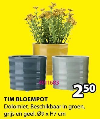 Jysk Tim bloempot aanbieding