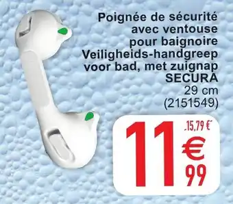 Cora Secura Poignee de securitie avec ventouse pour baignoire Veiligheids-handgreep voor bad, met zuignap aanbieding