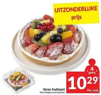 Intermarché Verse fruittaart aanbieding