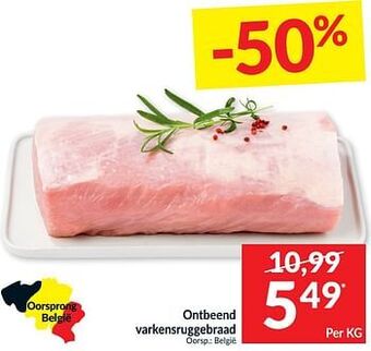Intermarché Ontbeend varkensruggebraad aanbieding